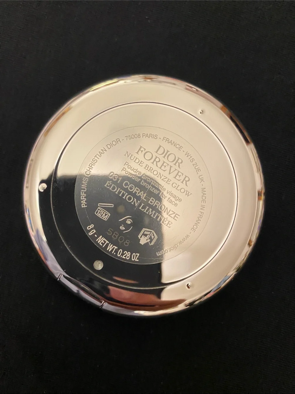 Limited Edition Dior Shimmering Coral Bronze Illuminating Powder Compact